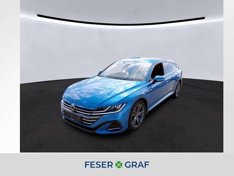 Eisvogelblau metallic Gebraucht 2022 VW Arteon R-line Kombi | 29.940 € (Superpreis) - Bild 1/4