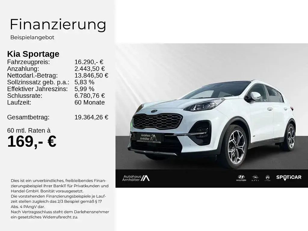 Gebraucht Kia Sportage GT-Line 177 PS (130 kW) 2019 Weiß SUV