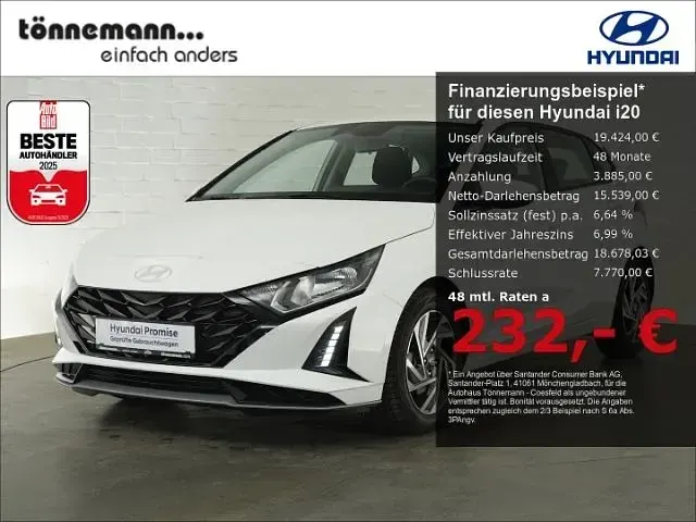 Gebraucht Hyundai i20 Trend 101 PS (74 kW) 2025 Weiss Kleinwagen