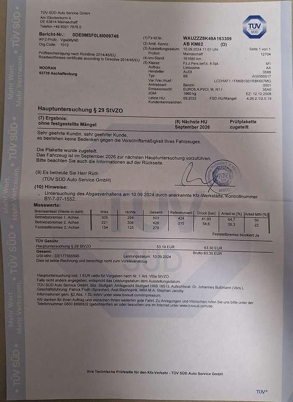 Schwarz Gebraucht 2008 Audi A4 S-Line Limousine | 6.500 € (Fairer Preis) - Bild 1/4