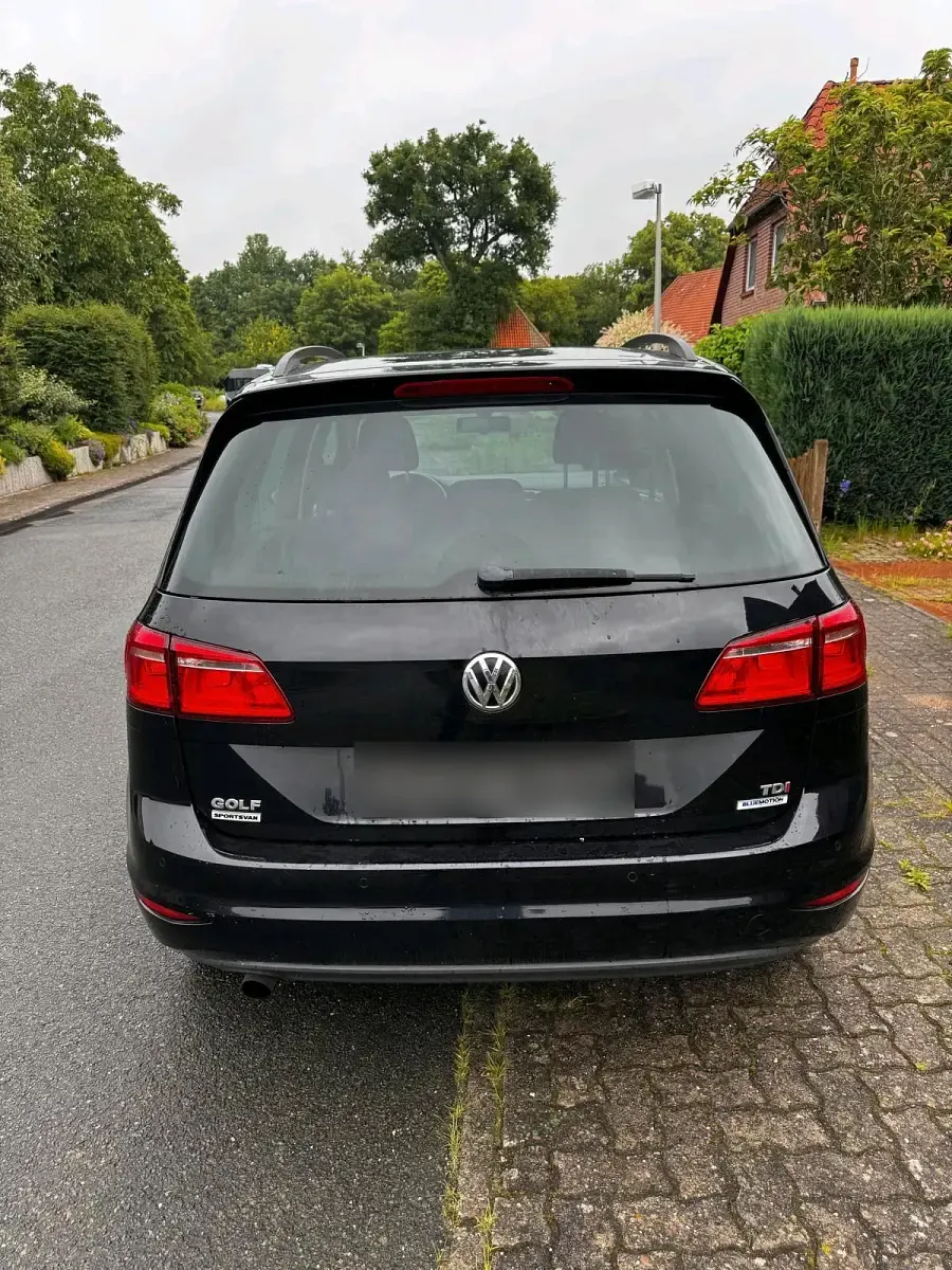 Gebraucht VW Golf Sportsvan 110 PS (80 kW) 2015 Schwarz Van / Kleinbus