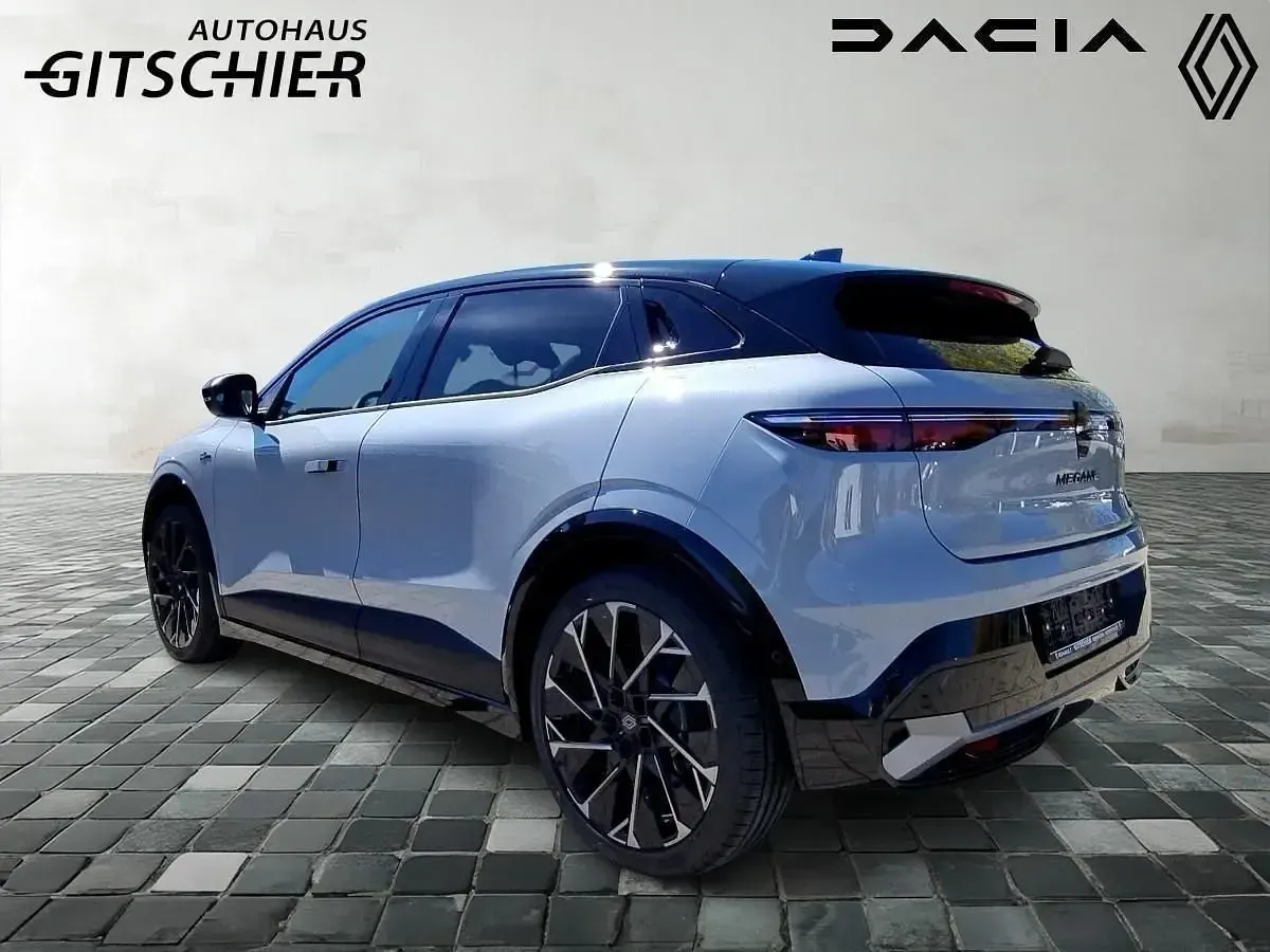 Neu Renault Megane E-Tech Esprit Alpine 160 kW (218 PS) 2026 Rafalgrau metallic, black pea Limousine