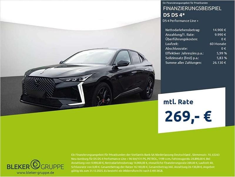 Schwarz Gebraucht 2023 DS Automobiles DS4 Performance Line Plus Limousine | 23.380 € (Fairer Preis) - Bild 1/3
