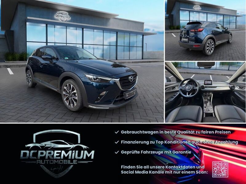 Deep crystal blue Gebraucht 2019 Mazda CX-3 Sports-Line SUV | 17.990 € (Fairer Preis) - Bild 1/4