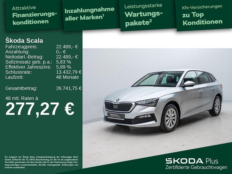 Silber Gebraucht 2023 Skoda Scala Selection Kleinwagen | 22.489 € (Fairer Preis) - Bild 1/4