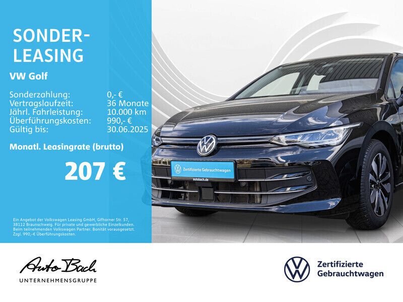 Schwarz (grenadillschwarz metallic) Gebraucht 2024 VW Golf VIII Pro Limousine | 24.470 € (Guter Preis) - Bild 1/4