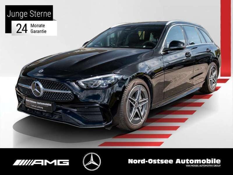 Unilack schwarz Gebraucht 2024 Mercedes C220 AMG Kombi | 40.490 € (Guter Preis) - Bild 1/2