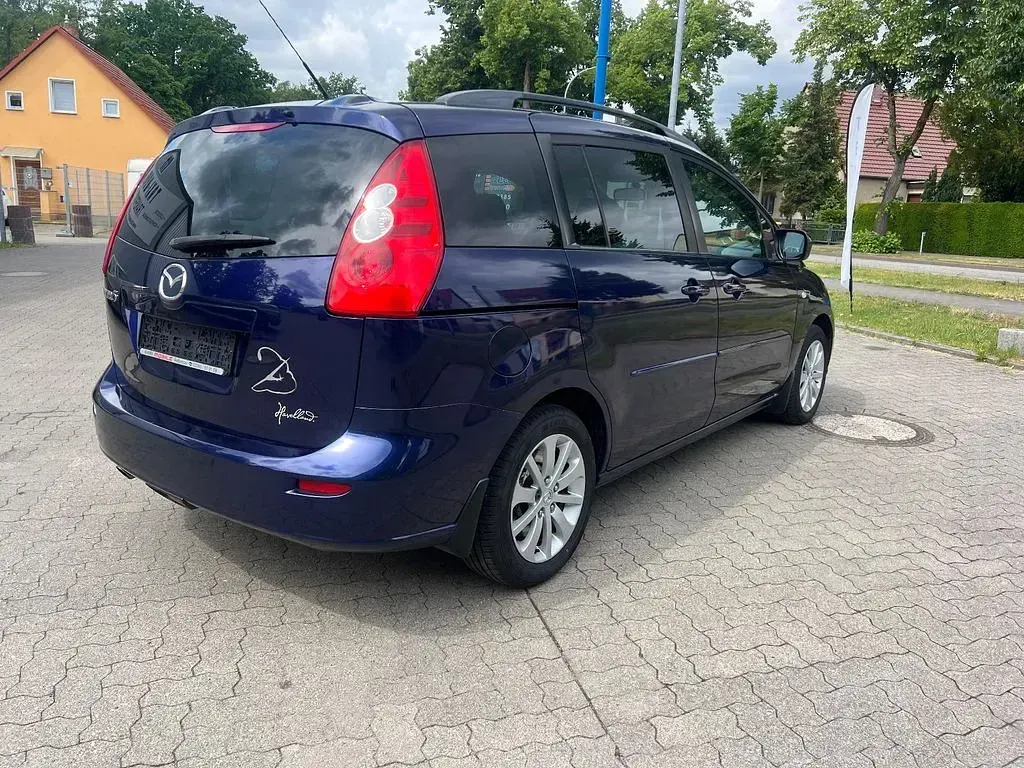 Gebraucht Mazda 5 Exclusive 116 PS (85 kW) 2005 Blau Van / Kleinbus