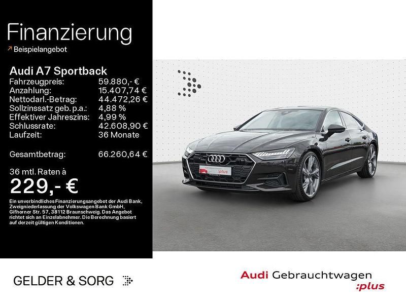 Madeirabraun metallic Gebraucht 2024 Audi A7 Sportback Ambiente Kleinwagen | 59.880 € (Guter Preis) - Bild 1/4