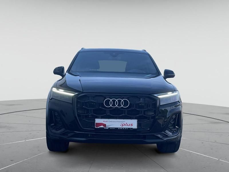 Mythosschwarz metallic Gebraucht 2024 Audi Q7 S-Line SUV | 66.850 € (Superpreis) - Bild 1/4