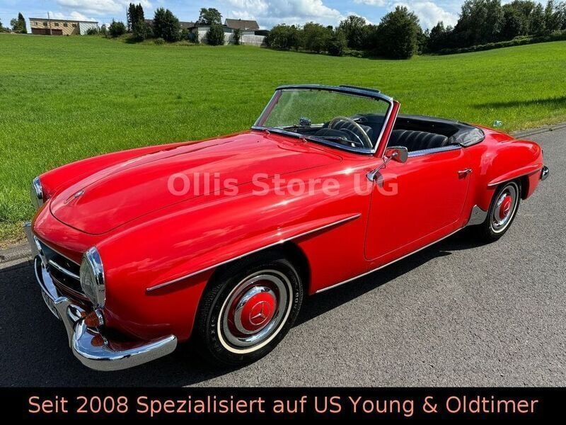 Rot Gebraucht 1959 Mercedes 190 Cabrio | 99.900 € - Bild 1/4