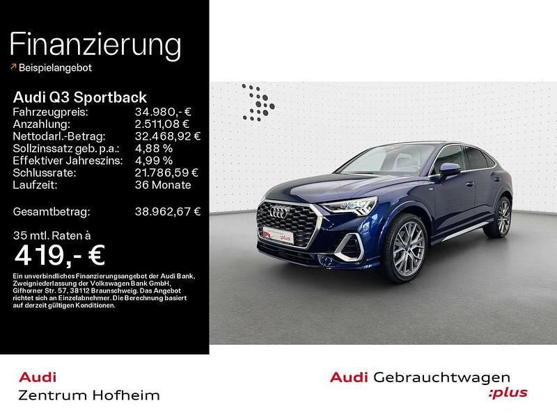 Navarrablau metallic Gebraucht 2022 Audi Q3 S-Line SUV | 34.980 € (Fairer Preis) - Bild 1/4