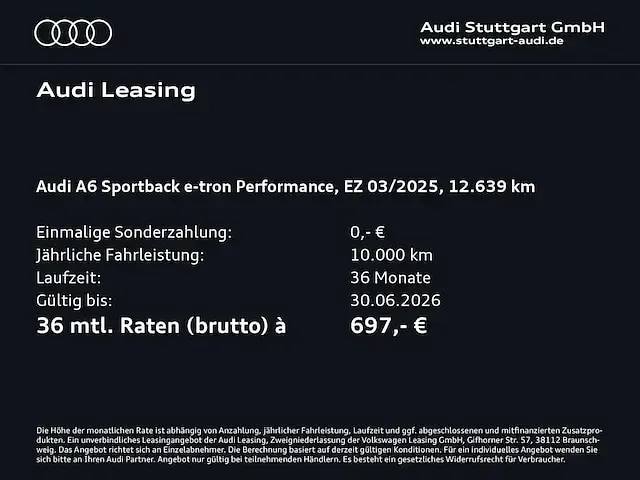 Gebraucht Audi e-tron Sportback Performance 269 kW (367 PS) 2025 Mythosschwarz metallic SUV
