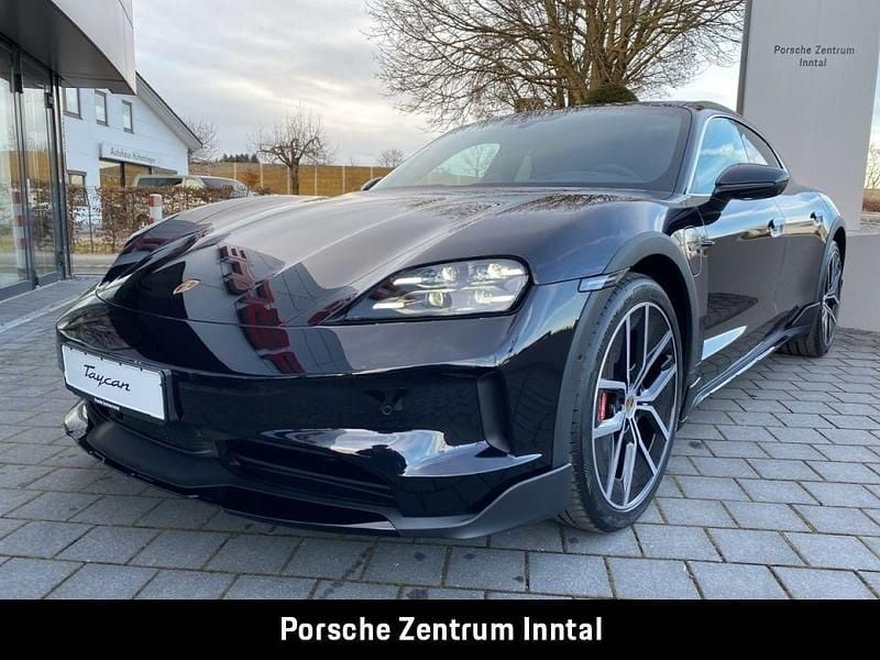 Tiefschwarzmetallic Gebraucht 2025 Porsche Taycan 4S Cross Turismo Limousine | 113.444 € (Superpreis) - Bild 1/4