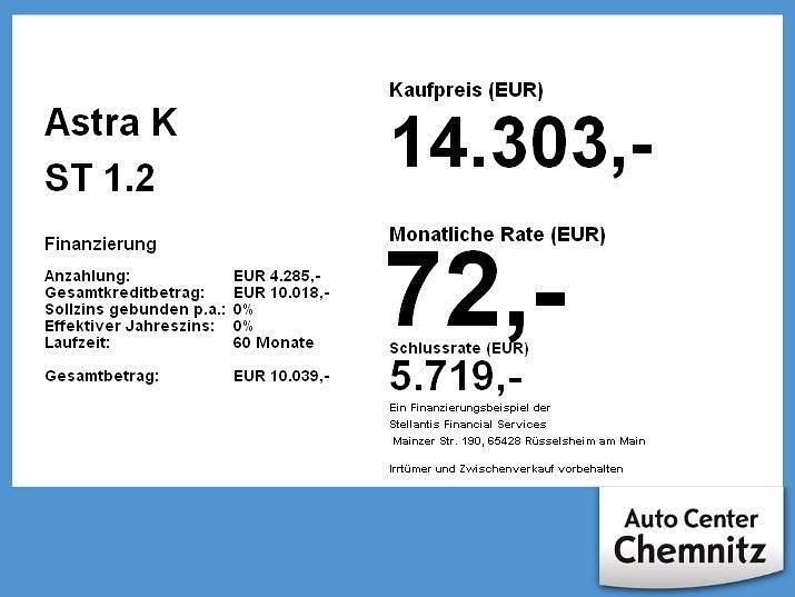 Gebraucht Opel Astra Elegance 131 PS (96 kW) 2022 Grau Kombi