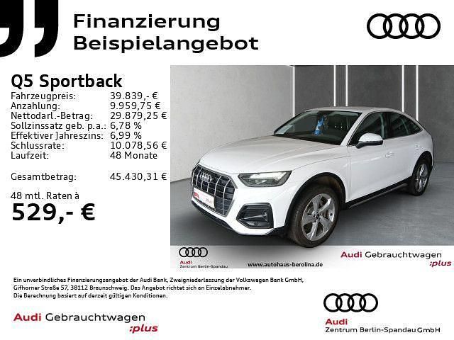 Ibisweiß Gebraucht 2023 Audi Q5 Sportback Ambiente SUV | 39.839 € (Superpreis) - Bild 1/4