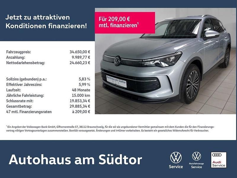 Oyster silver metallic Gebraucht 2024 VW Tiguan Life SUV | 34.650 € (Fairer Preis) - Bild 1/4