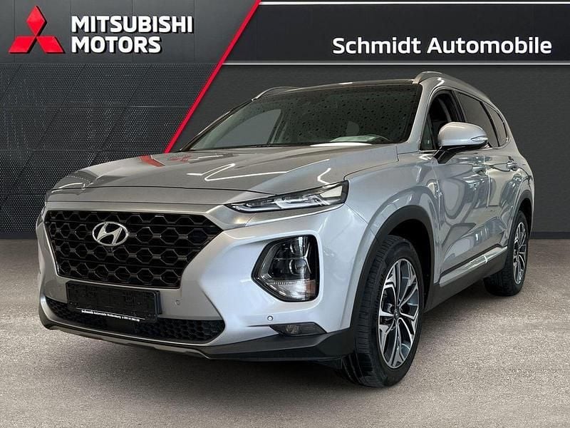 Typhoon silver (silber) Gebraucht 2019 Hyundai Santa Fe SUV | 27.780 € (Fairer Preis) - Bild 1/4