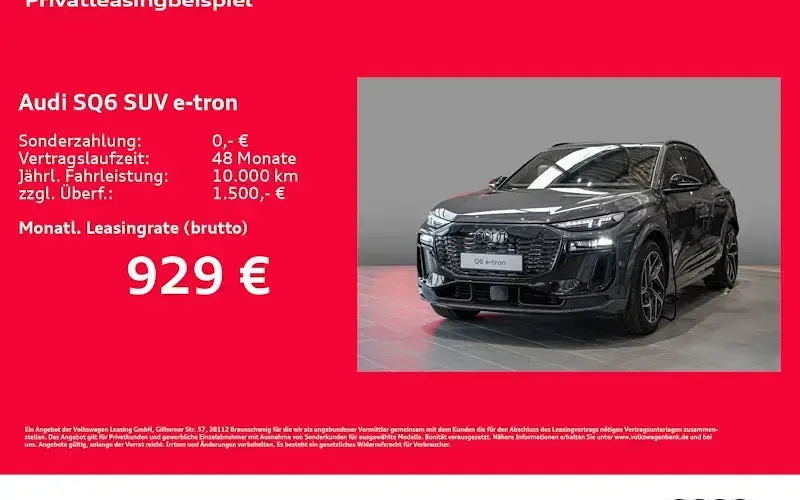 Neu Audi SQ6 e-tron Ambiente 380 kW (517 PS) 2026 Grau SUV