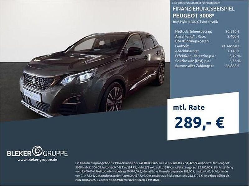 Grau Gebraucht 2020 Peugeot 3008 GT SUV | 22.450 € (Guter Preis) - Bild 1/3