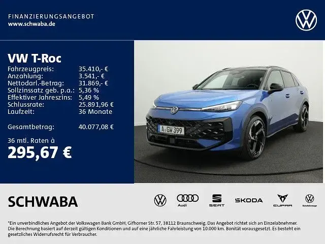 Gebraucht VW T-Roc Cabriolet R-line 150 PS (110 kW) 2026 Celestial blue metallic SUV