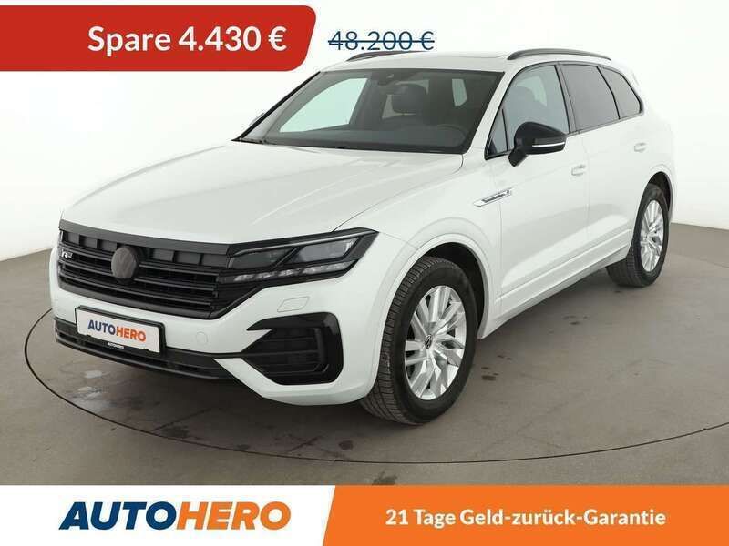 Oryxweiß perlmutteffekt Gebraucht 2021 VW Touareg R-line SUV | 43.770 € (Fairer Preis) - Bild 1/3