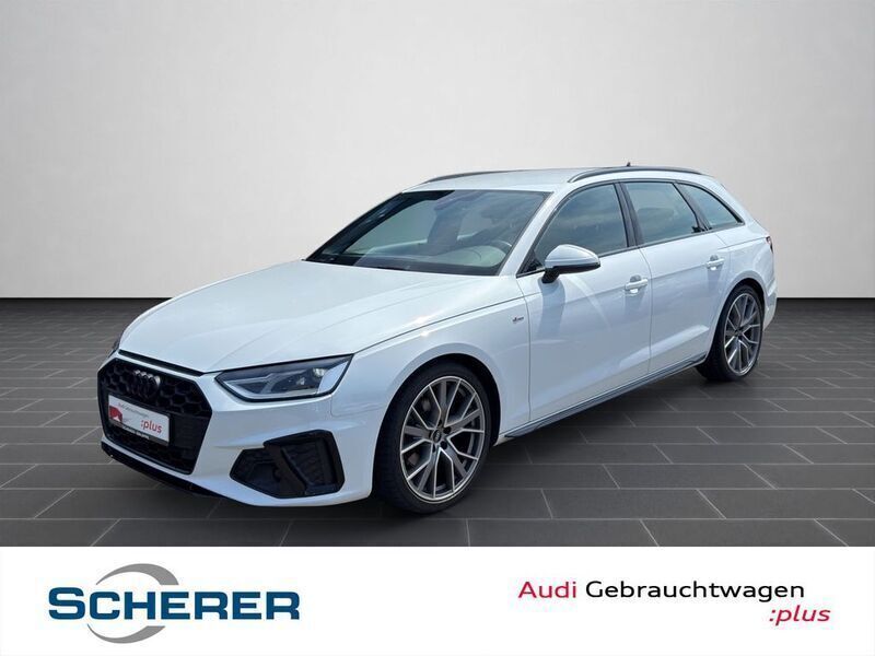 Gletscherweiß metallic (metallic) Gebraucht 2022 Audi A4 Ambiente Kombi | 27.900 € (Fairer Preis) - Bild 1/4