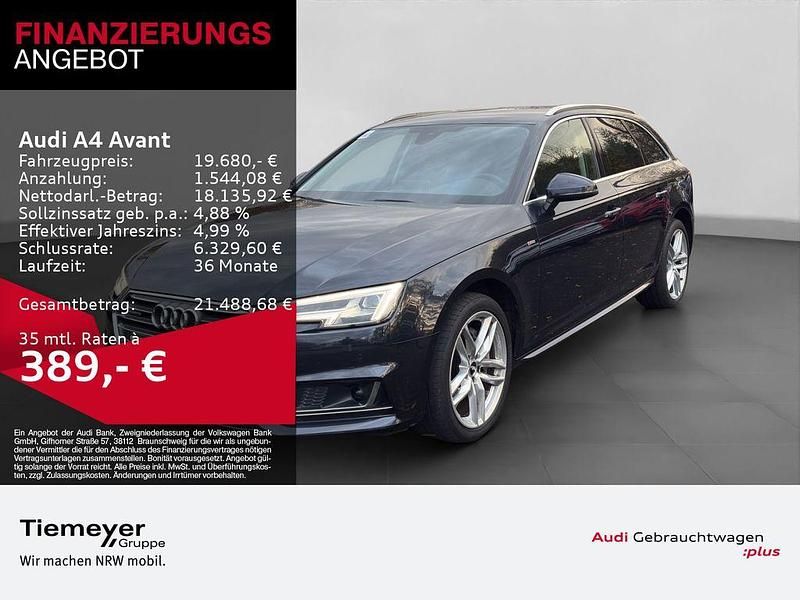 Blau Gebraucht 2017 Audi A4 S-Line Kombi | 18.980 € (Guter Preis) - Bild 1/4