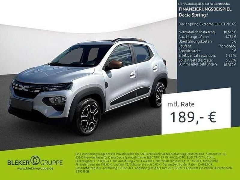 Gebraucht Dacia Spring Extreme 19 kW (26 PS) 2023 Diamantsilbergrau Kleinwagen