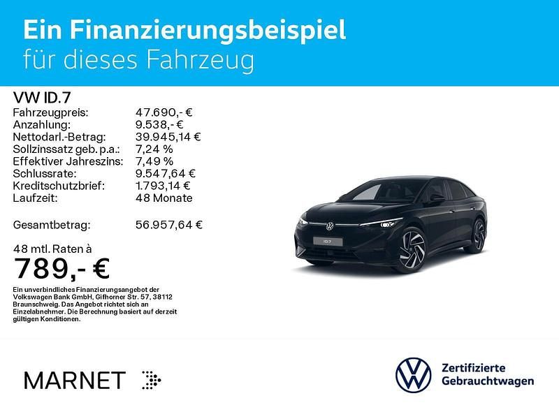 Gebraucht VW ID.7 Pro 210 kW (286 PS) 2025 Grenadillschwarz metallic SUV