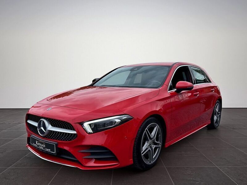 Rot Gebraucht 2018 Mercedes A200 AMG Limousine | 22.999 € (Fairer Preis) - Bild 1/4