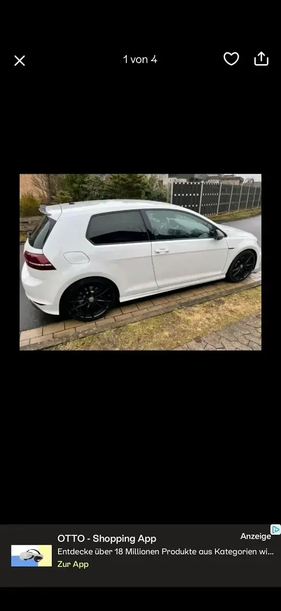 Usata VW Golf 300 CV (220 kW) 2016 Bianco Coupé