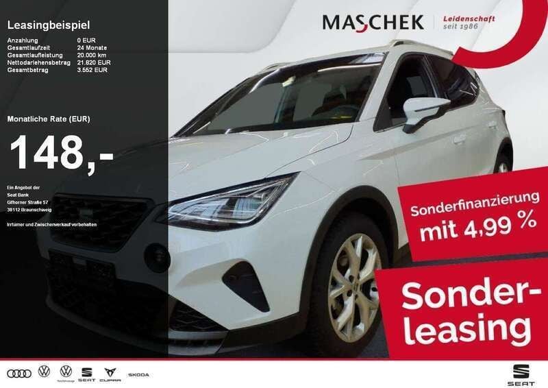 Nevada weiss metallic Gebraucht 2024 Seat Arona FR SUV | 20.840 € (Fairer Preis) - Bild 1/4