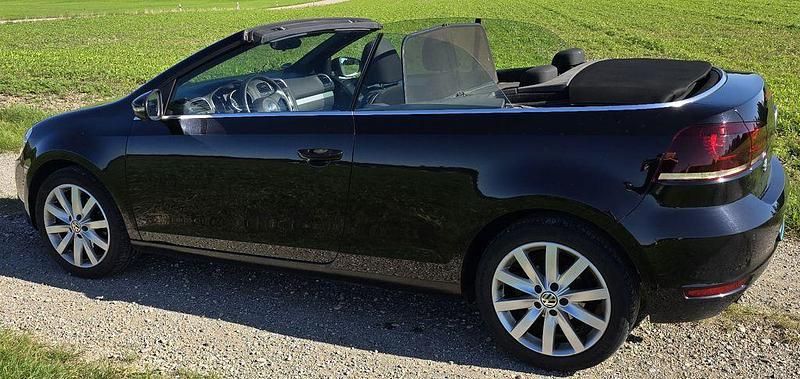 Schwarz Gebraucht 2012 VW Golf Cabriolet Cabrio | 6.900 € (Superpreis) - Bild 1/4