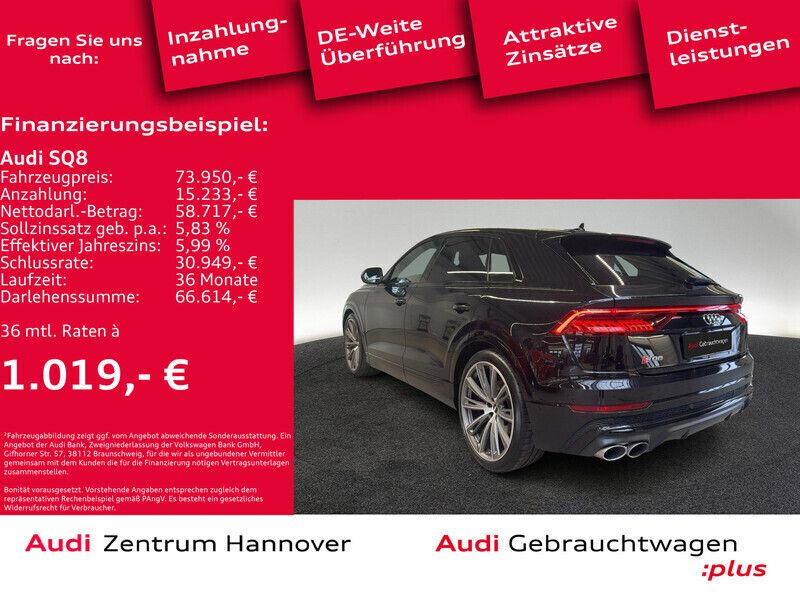Gebraucht Audi SQ8 Ambiente 435 PS (319 kW) 2020 2t orcaschwarz metallic SUV
