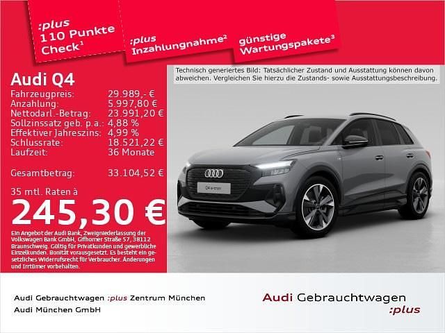 Kieselgrau Gebraucht 2022 Audi Q4 e-tron Ambiente SUV | 29.471 € (Superpreis) - Bild 1/2