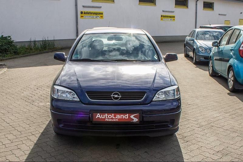 Gebraucht Opel Astra 60 PS (44 kW) 2003 Blau Limousine
