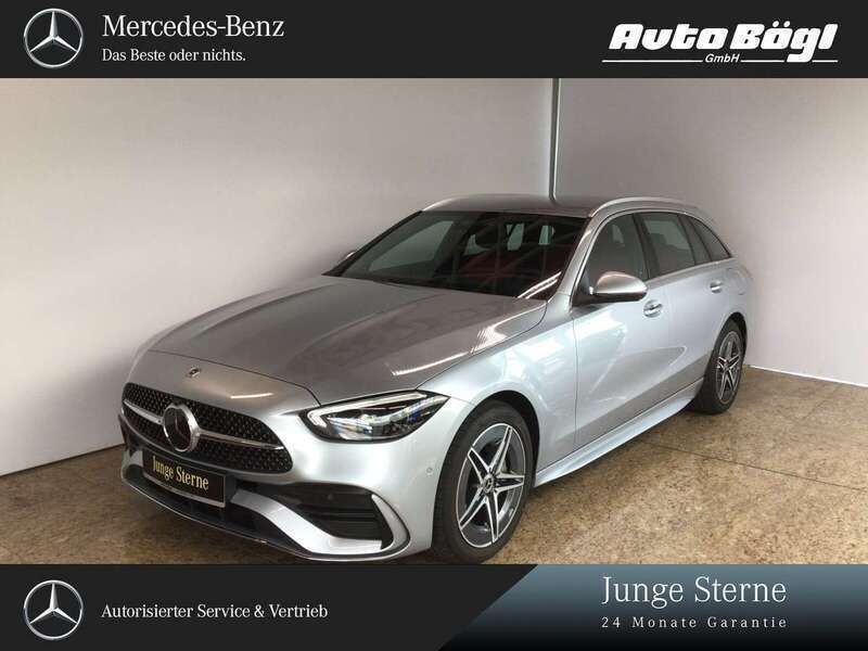 Lack hightechsilber Gebraucht 2023 Mercedes C300e Premium Kombi | 49.900 € (Fairer Preis) - Bild 1/4
