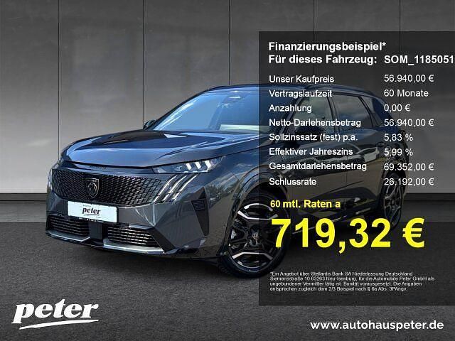 Grau Neu 2025 Peugeot e-5008 GTi SUV | 56.940 € (Teuer) - Bild 1/2