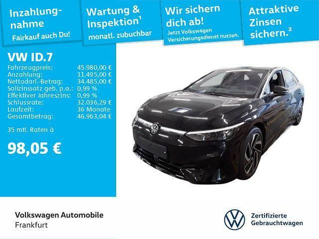 Schwarz Gebraucht 2024 VW ID.7 Pro Limousine | 45.980 € - Bild 1/4