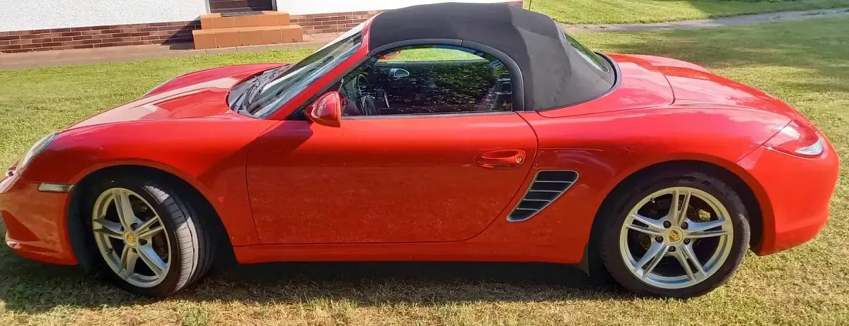 Gebraucht Porsche Boxster 256 PS (188 kW) 2009 Rot Cabrio