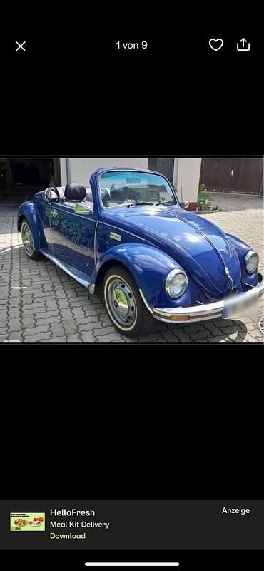 Gebraucht VW Käfer 48 PS (35 kW) 1980 Blau Cabrio