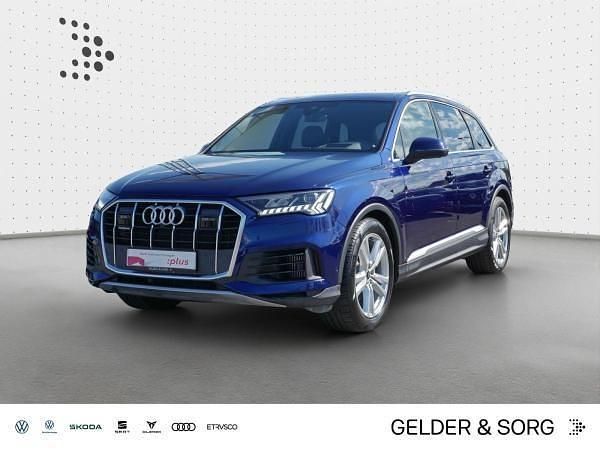 Blau (navarrablau metallic) Gebraucht 2024 Audi Q7 Ambiente SUV | 59.481 € (Superpreis) - Bild 1/4
