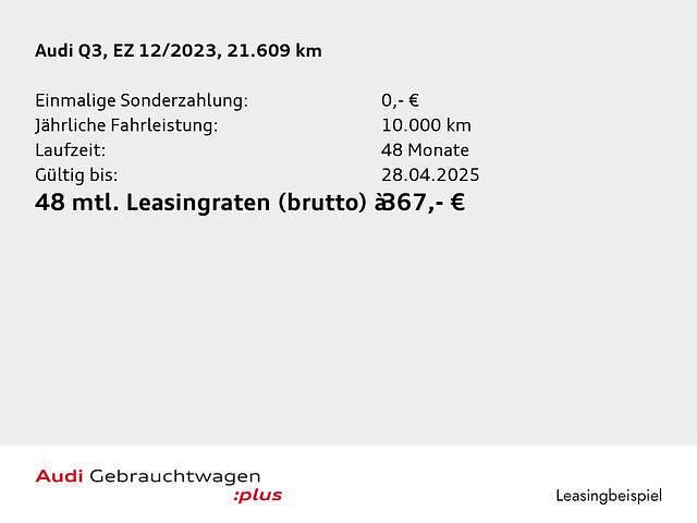 Gebraucht Audi Q3 Ambiente 150 PS (110 kW) 2023 Mythosschwarz metallic SUV