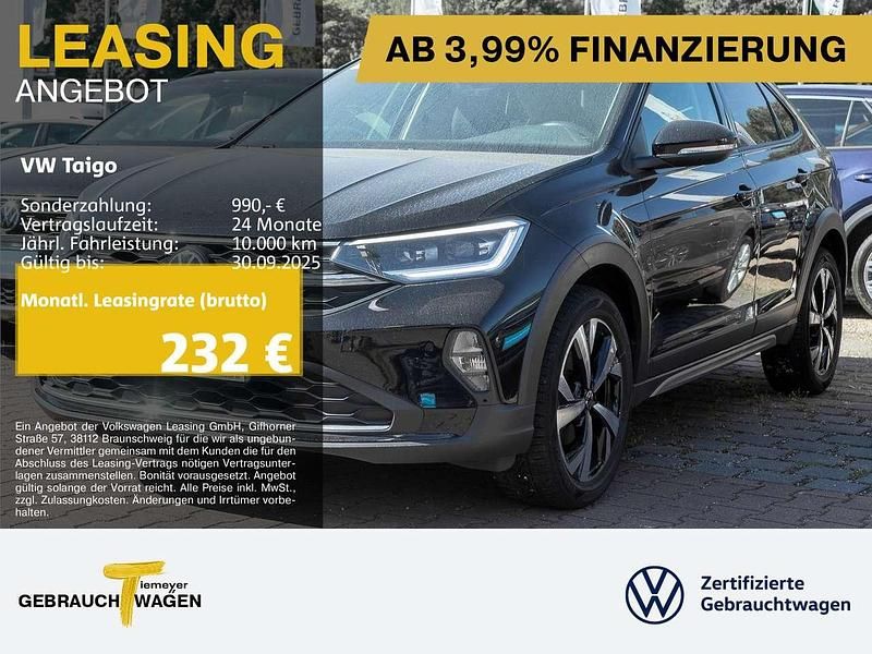 Schwarz Gebraucht 2022 VW Taigo Style SUV | 19.460 € (Superpreis) - Bild 1/4