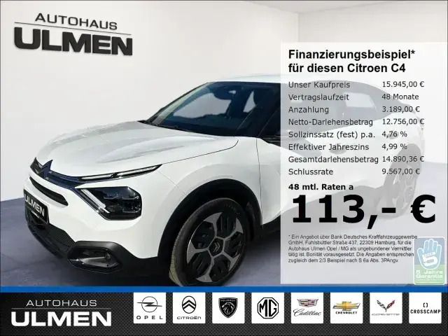Weiss Gebraucht 2023 Citroën C4 Feel Limousine | 15.945 € (Guter Preis) - Bild 1/4