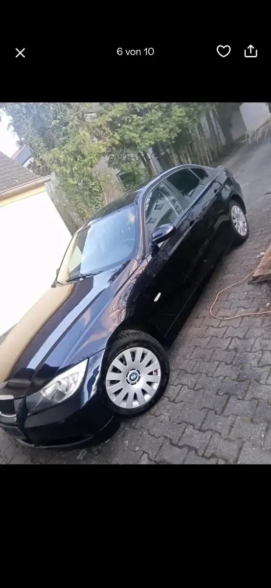 Gebraucht BMW 318 143 PS (105 kW) 2007 Schwarz Limousine