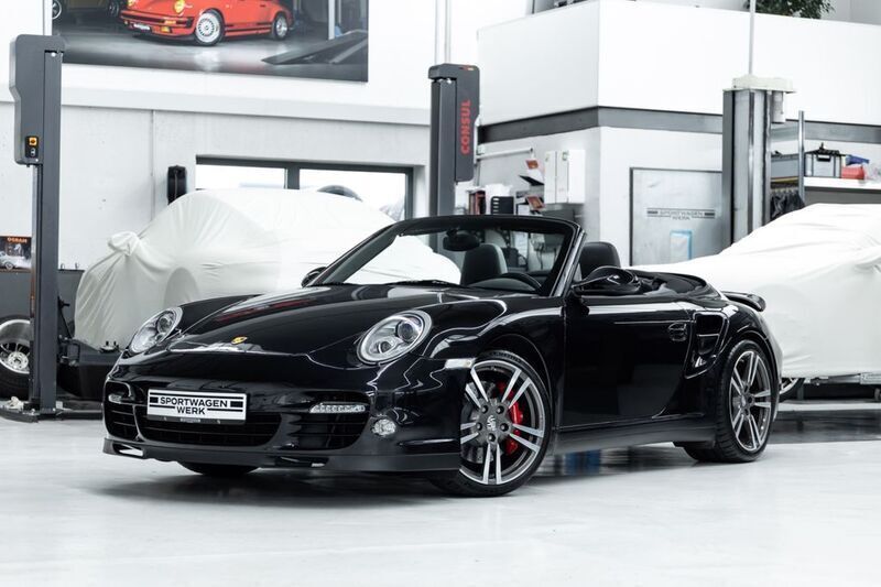 Basaltschwarzmetallic Gebraucht 2010 Porsche 911 Turbo Cabriolet Cabrio | 109.890 € (Teuer) - Bild 1/4