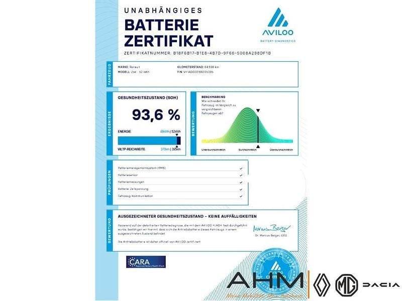 Weiß Gebraucht 2021 Renault Zoe Life Kleinwagen | 9.690 € (Superpreis) - Bild 1/2