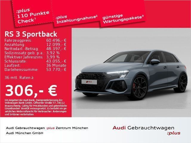 Kemoragrau metallic Gebraucht 2024 Audi RS3 Sportback Ambiente Kleinwagen | 62.363 € (Fairer Preis) - Bild 1/2